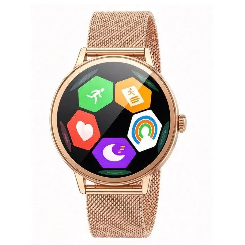 Blackview X30 Bluetooth 1,26'' Rose Gold Smartwatch Donna