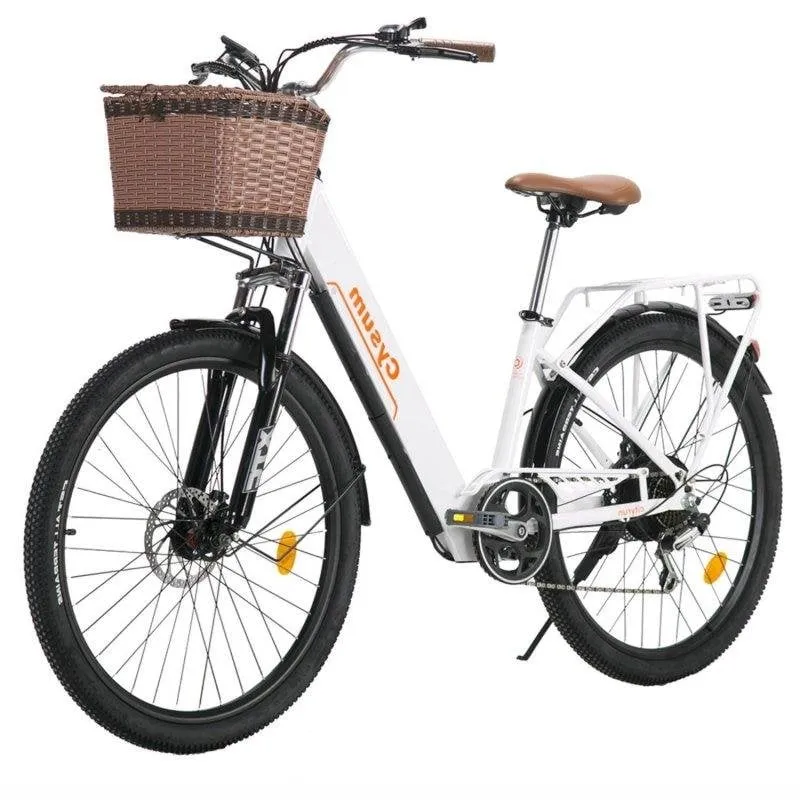 Bicicletta Elettrica Cysum Cityrun-26 250W 36V10Ah 26 pollici Bianchi