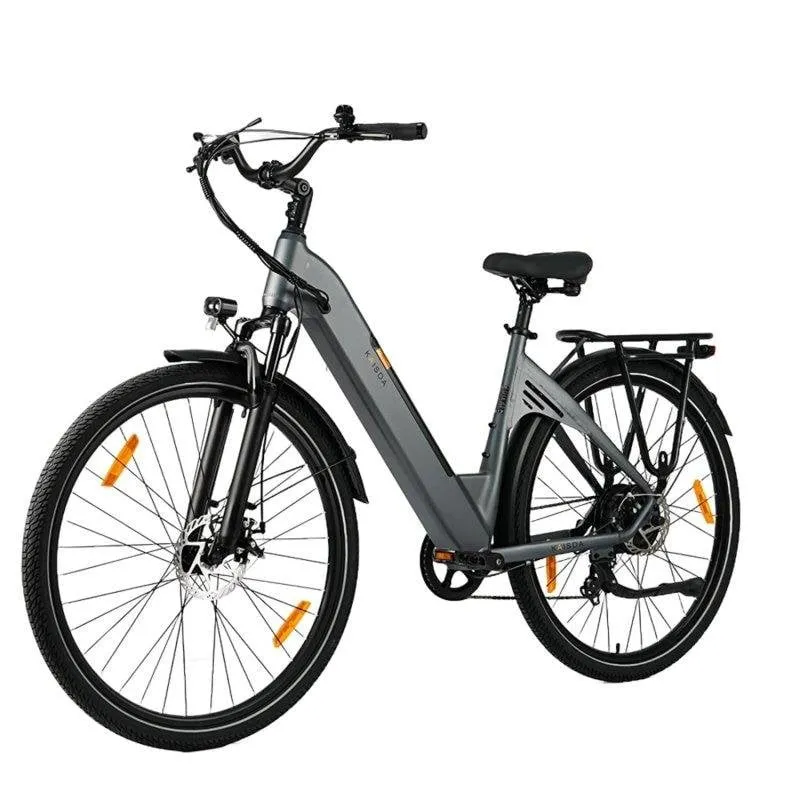 Bicicletta Kaisda K608 Elettrica 350W 36V20Ah Grigia 28 pollici