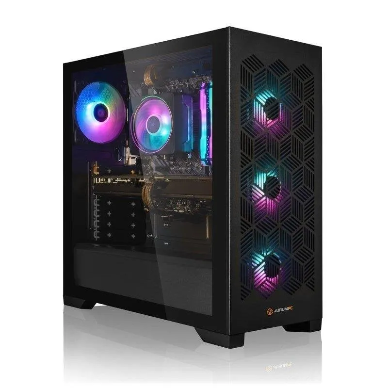PC fisso Aurum 4211 AMD Ryzen 7 5700 32GB Windows 11 1TB SSD RTX 5070 raffreddamento ARGB