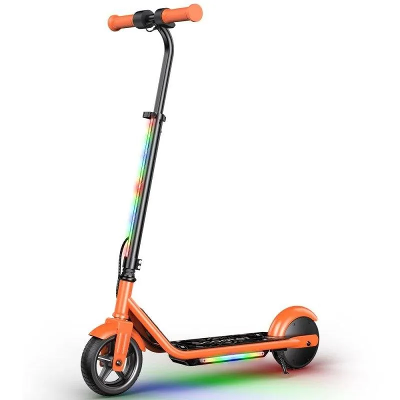 Monopattino elettrico iScooter K2Pro 150W Autonomia 9km Freni doppi LED Arancione