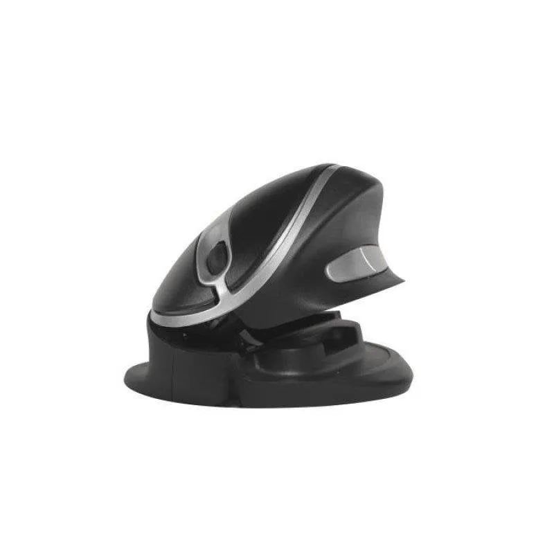 Mouse BakkerElkhuizen Oyster USB 1200DPI 5 Pulsanti Nero Argento Cablato