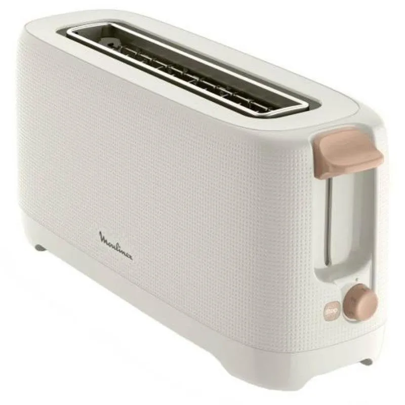 Tostapane Moulinex Morning Long-Slot LS2M0A10 1 Fessura Lunga 1000 W 7 Livelli Raccoglibriciole Bianco