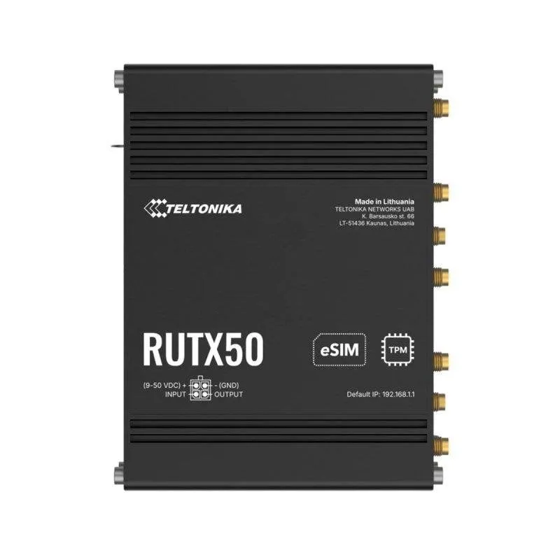 Router Teltonika RUTX50 5G Wi-Fi 5 867 Mbps Dual SIM 5 porte