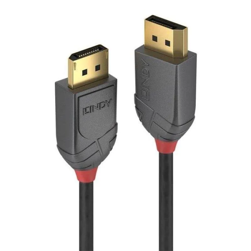 Cavo DisplayPort Lindy 1.4 Anthra Line 2m 8K UHD 60Hz