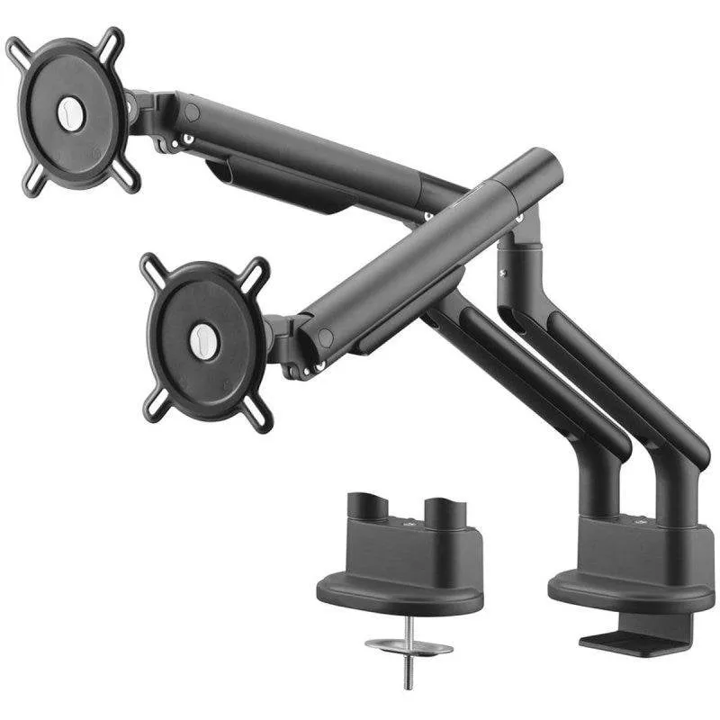 One For All DM7210 Supporto Monitor Doppio Scrivania 13 a 35" VESA 75x75 a 100x100 Max 9Kg