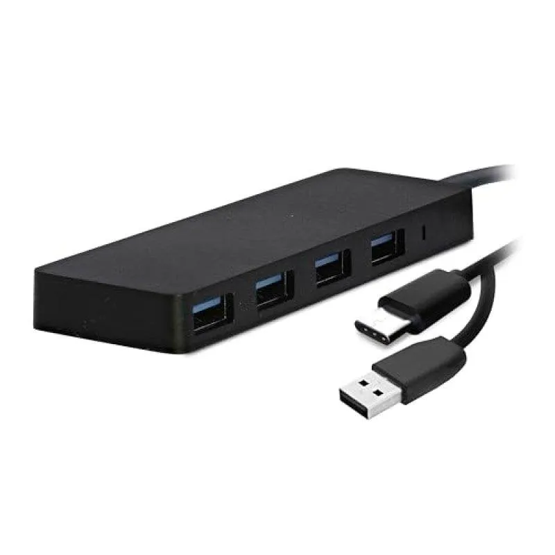 Hub TnB 4 porte 5 Gbps USB 3.0 modello HUB4USB3V3 nero compatto