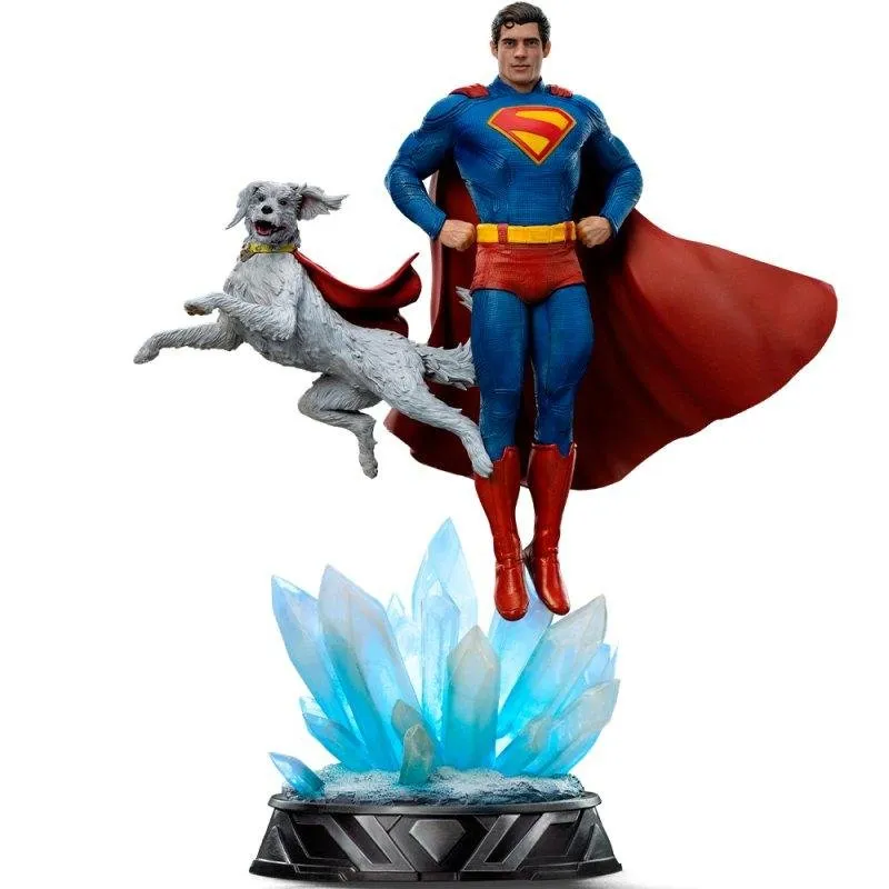 Figura d'art Iron Studios Superman Legacy 1/10 Superman & Krypto