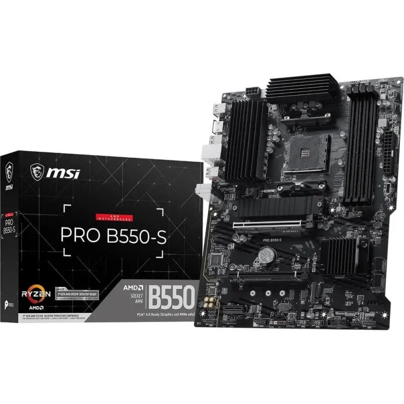 Scheda madre MSI PRO B550-S AMD B550 AM4 DDR4 ATX PCIe 4.0