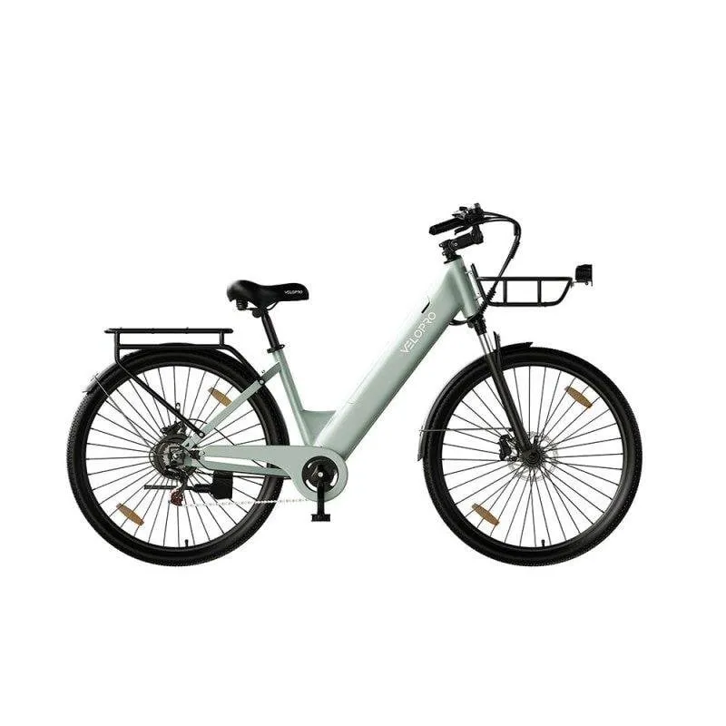 Bicicletta elettrica urbana Velopro C1 Pro Verde 250W