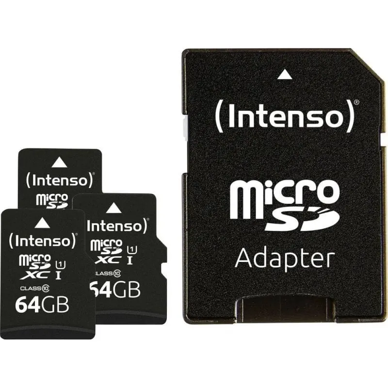Scheda microSD Intenso 64GB UHS-I Classe 10 Confezione tripla