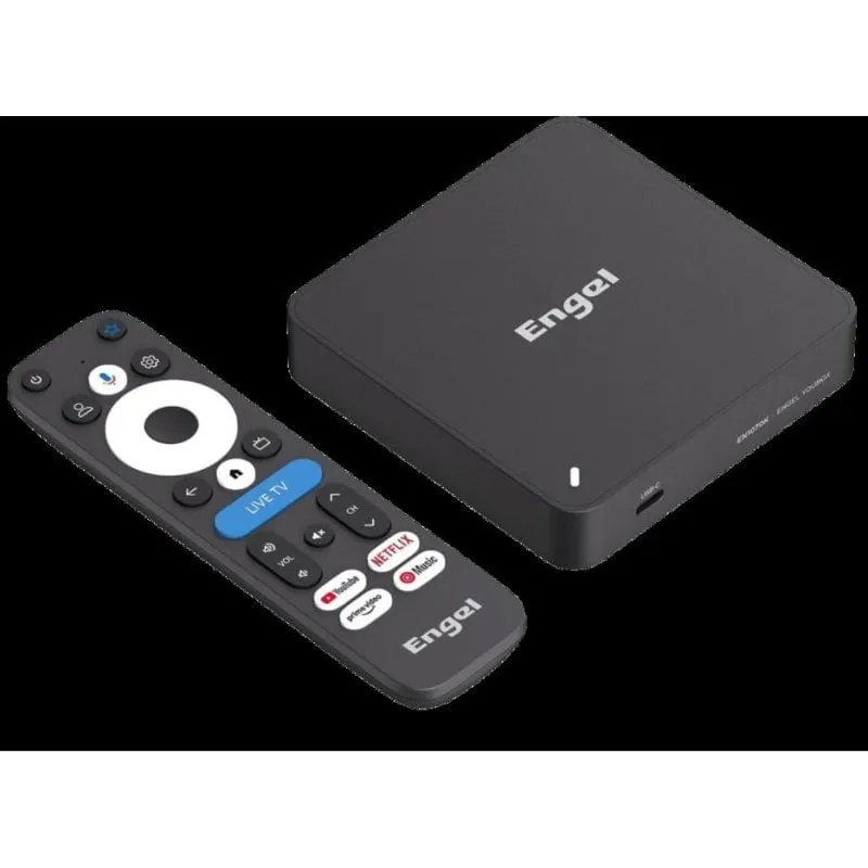 Ricevitore Smart TV Engel EN1070K 4K UHD Google TV 64 GB WiFi Bluetooth