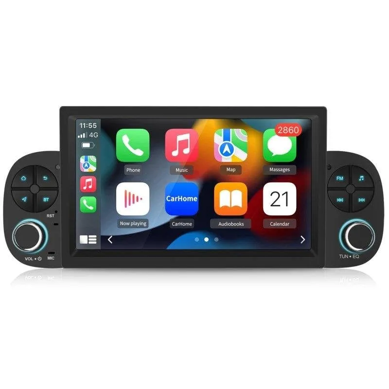 Autoradio 2DIN JUNSUN Fiat Panda CarPlay Android Auto 64Go