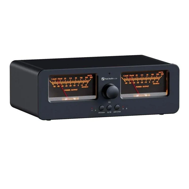 Amplificatore Fosi Audio LC30 250W 2 Ingressi 2 Uscite VU-metri USB-C Nero