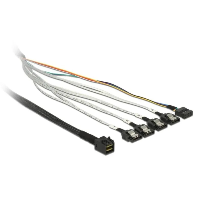 Cavo DeLOCK SFF-8643 4 x SATA 7p Multicolor 0,5 m
