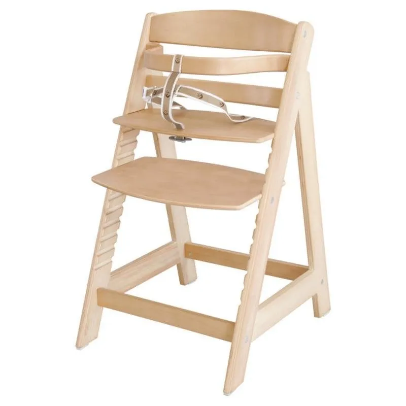 Seggiolone roba Sit Up III in legno con poggiapiedi regolabile