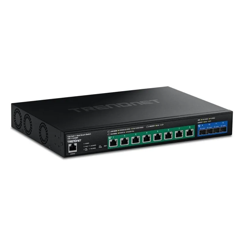 Switch TRENDnet TPE-7124SBF Gestito 10G PoE++ 720 W Montaggio a rack