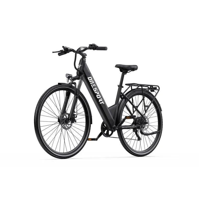 Bicicletta elettrica OneSport OT12 250 W 36 V 13 Ah 27,5" grigia