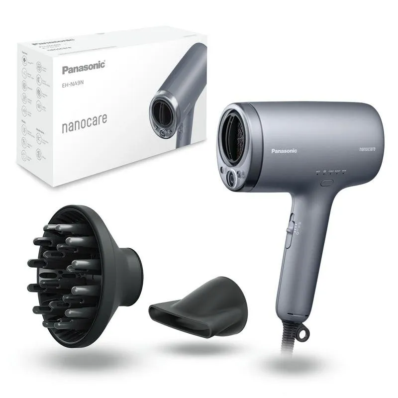Phon Ionico Panasonic EH-NA9N-H825 1600W 3 Velocita Grigio Scuro