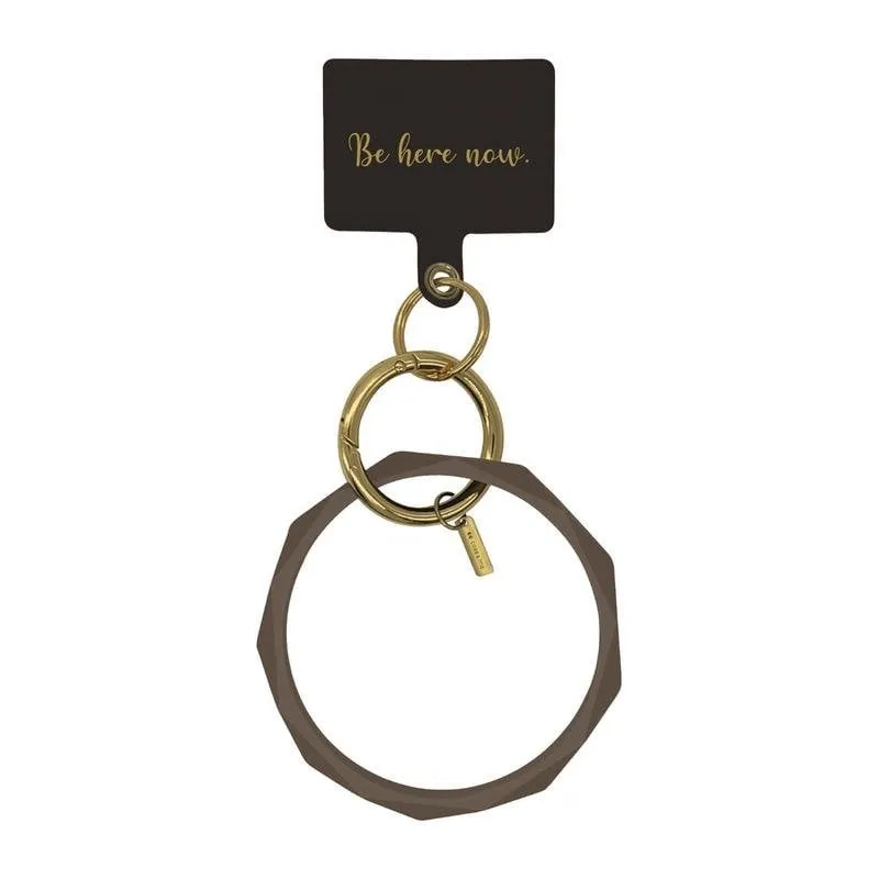Bracciale CASEME Hope Circle marrone e oro per cellulare