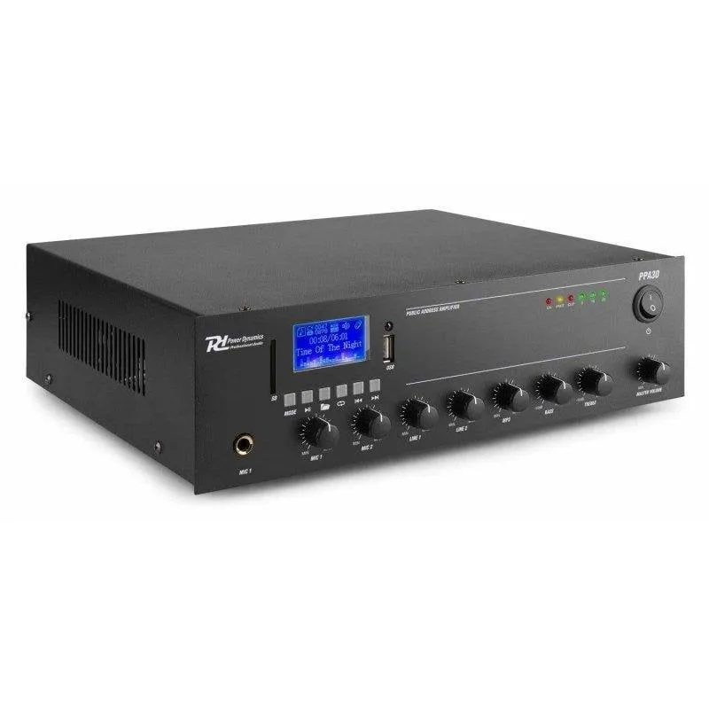 Amplificatore Power Dynamics PPA30 30W Bluetooth Jack RCA 100V MP3