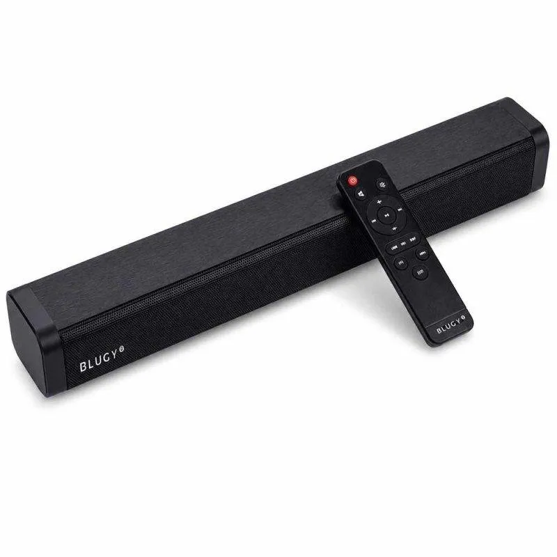 Soundbar Blugy Bluetooth 5.0 USB ottica compatta nera