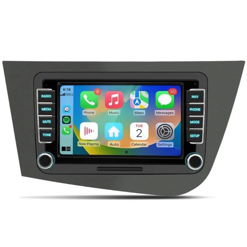 Autoradio 2 Din JUNSUN Seat Leon CarPlay Android Auto GPS DSP USB-C 64GB