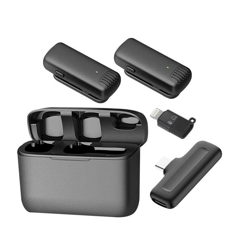 Microfono wireless Dam Electronics J13 Clip USB-C/Lightning doppio