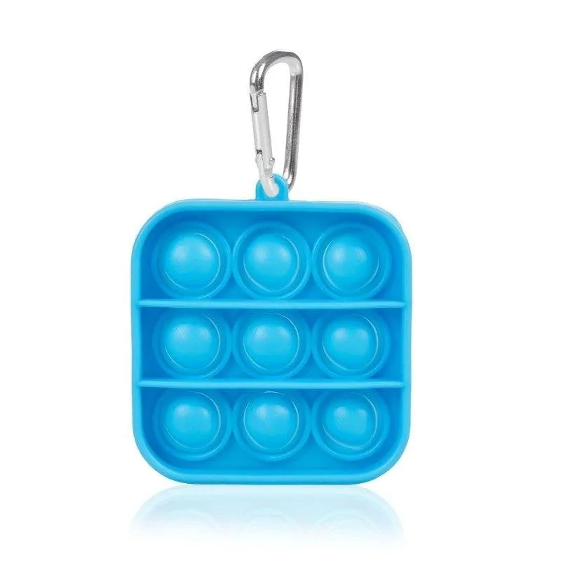 Giocattolo Mini Bubble Pop It Dam Electronics Silicone Chirurgico Moschettone