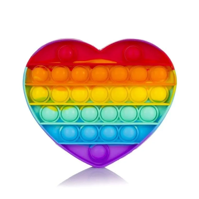 Giocattolo sensoriale Dam Electronics Pop It cuore multicolore