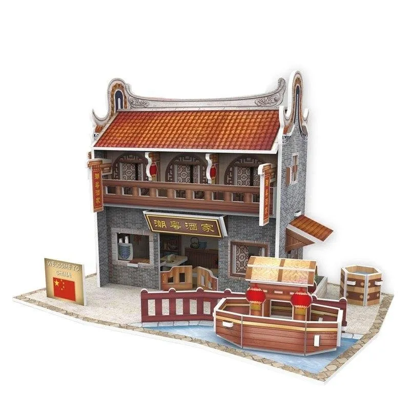 Puzle 3D World Style Cina Ristorante Tradizionale