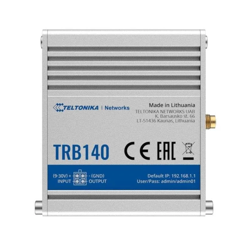 Router Teltonika TRB140 4G LTE Cat 4 Gigabit Ethernet VPN