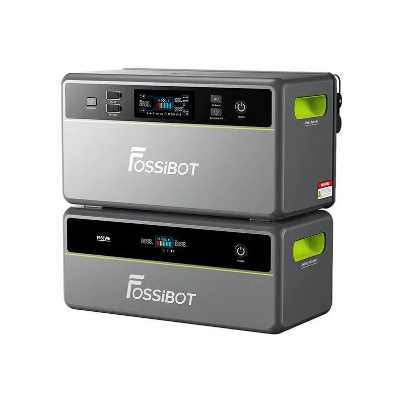 Stazione energetica Fossibot FBP1200 + FBP1200-B 3938Wh 1200W LiFePO4