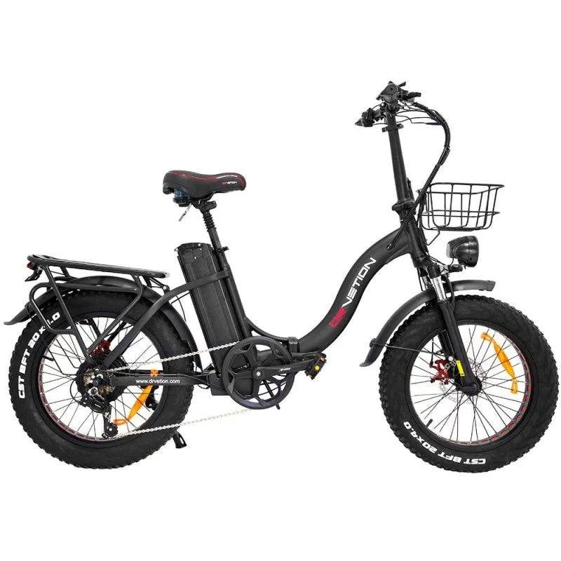 Bicicletta elettrica DRVETION CT20 Pro pieghevole 48 V 15 Ah nera