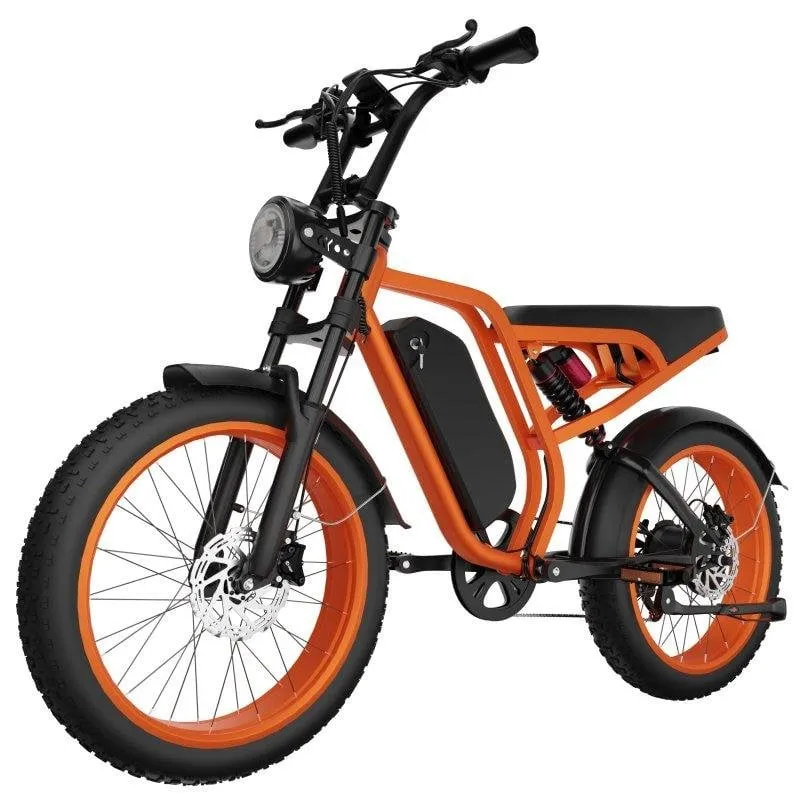 Bicicletta elettrica off-road Bluvall SU8 52 V 20 Ah arancione