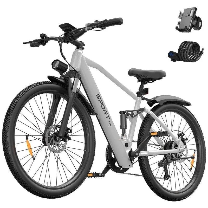 Bicicletta Elettrica Toofly T8S Shimano 7 velocita Bianco