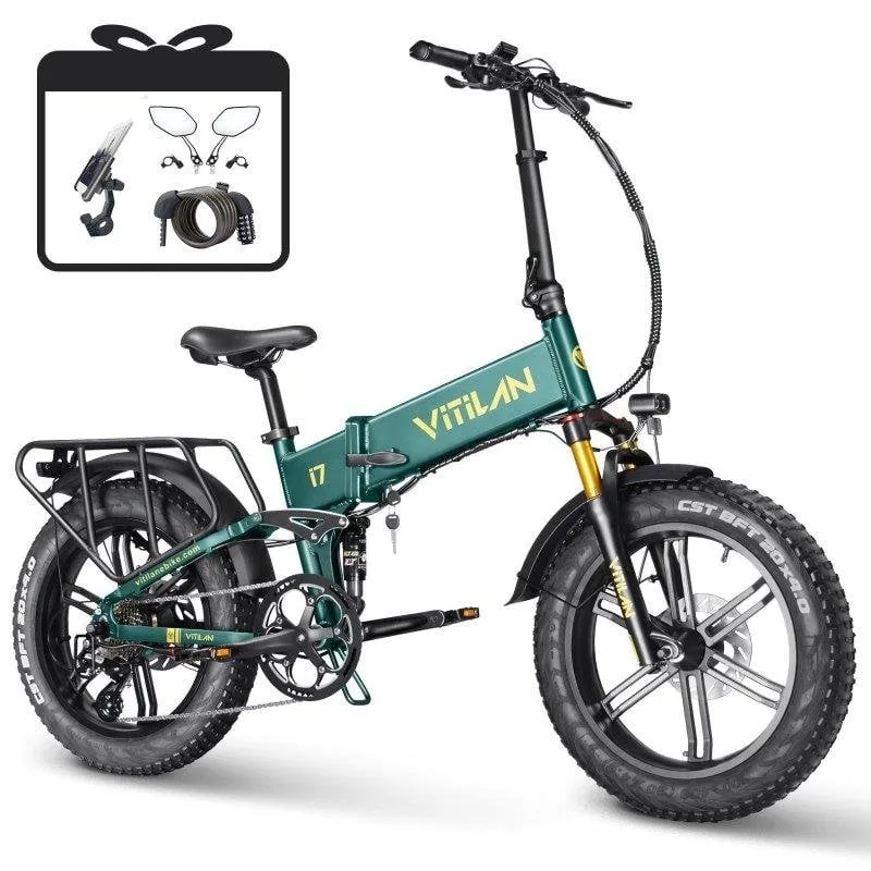 Bicicletta Elettrica Vitilan I7 Pro 3.0 Verde