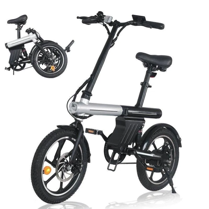 Bicicletta elettrica pieghevole AVDL A11 250W Batteria 36V 12,8Ah Ruote 16"
