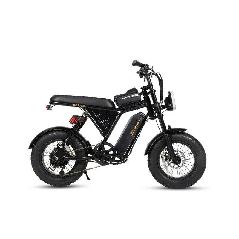Bicicletta elettrica Bodywel M16 Pro fuoristrada 250 W 48 V nera