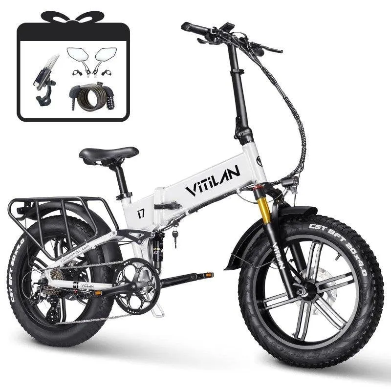 Bicicletta elettrica Vitilan I7 Pro 3.0 Bianca