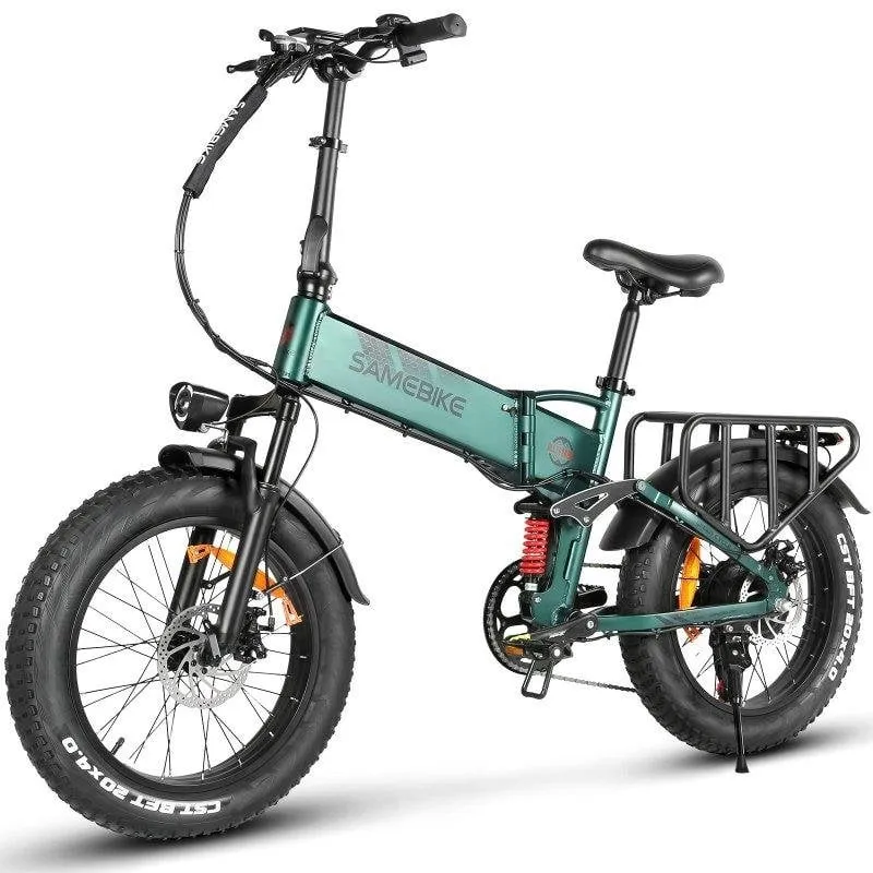 Bici Elettrica Pieghevole Samebike RS-A02 Pro 20 Pollici Verde