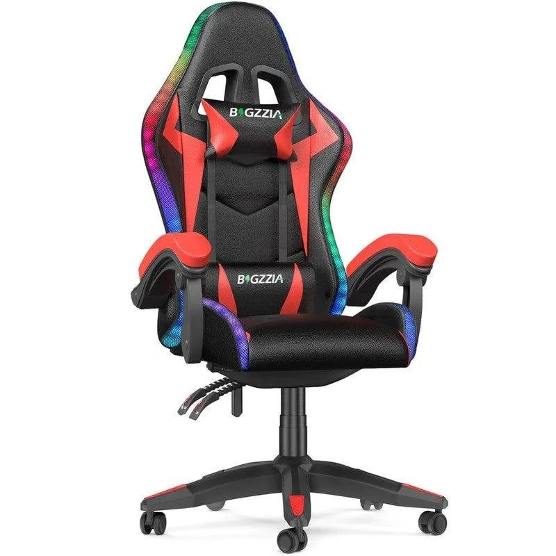 Sedia Gaming Naspaluro LED RGB con supporto lombare