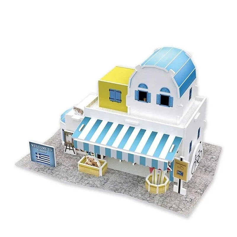 Puzle 3D Dam Electronics World Style Isole Greche Negozio Souvenir
