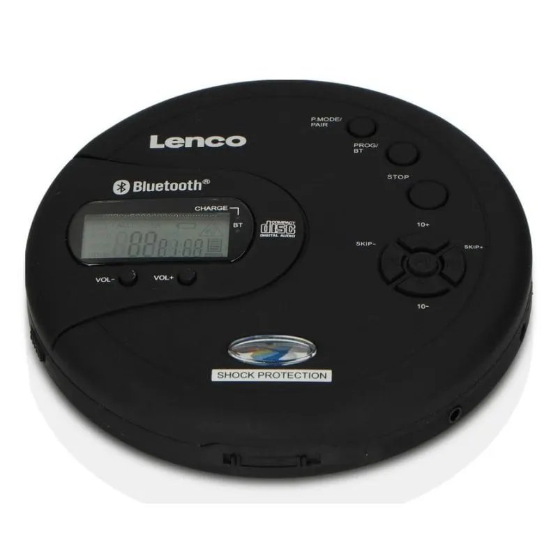 Lettore CD/MP3 Lenco CD-300BK Bluetooth 5.3 LCD Nero