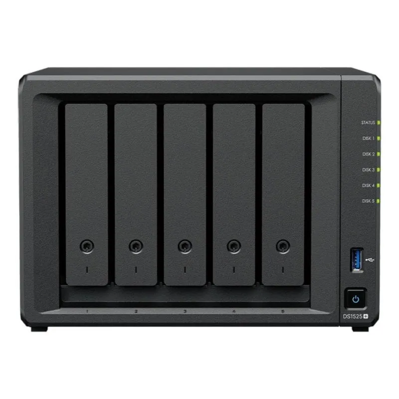 NAS Synology DiskStation DS1525neo+ 5 vani 4 GB 2,5 GbE senza dischi