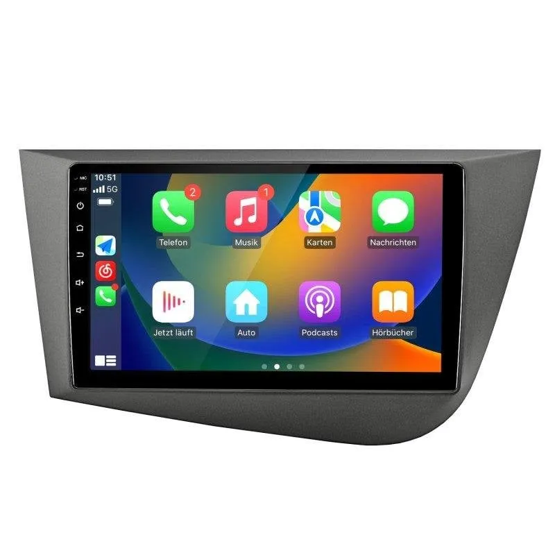 Autoradio JUNSUN Android 14 9" CarPlay GPS 32 GB Seat Leon 2005-2011