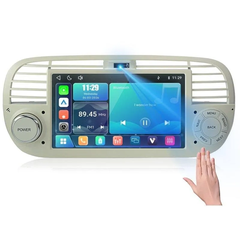 Autoradio JUNSUN 7 pollici CarPlay Android Auto per Fiat 500