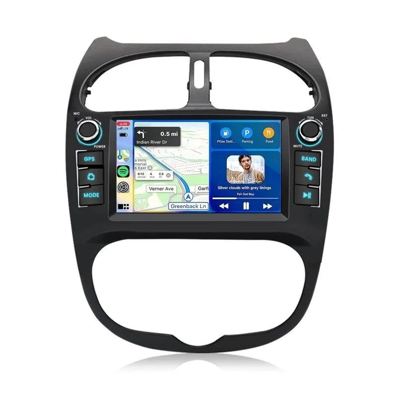 Autoradio JUNSUN Peugeot 206 CC 7'' Carplay Android 15 2+64GB