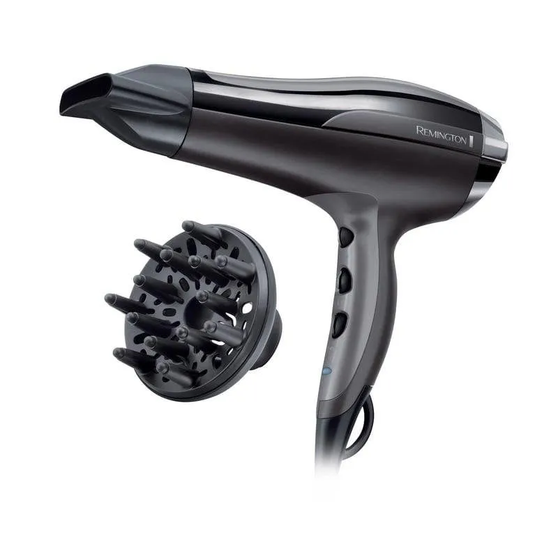 Phon Ionico Remington D5220 Pro-Air Turbo 2400W 3 Temperature 2 Velocità Accessori Nero