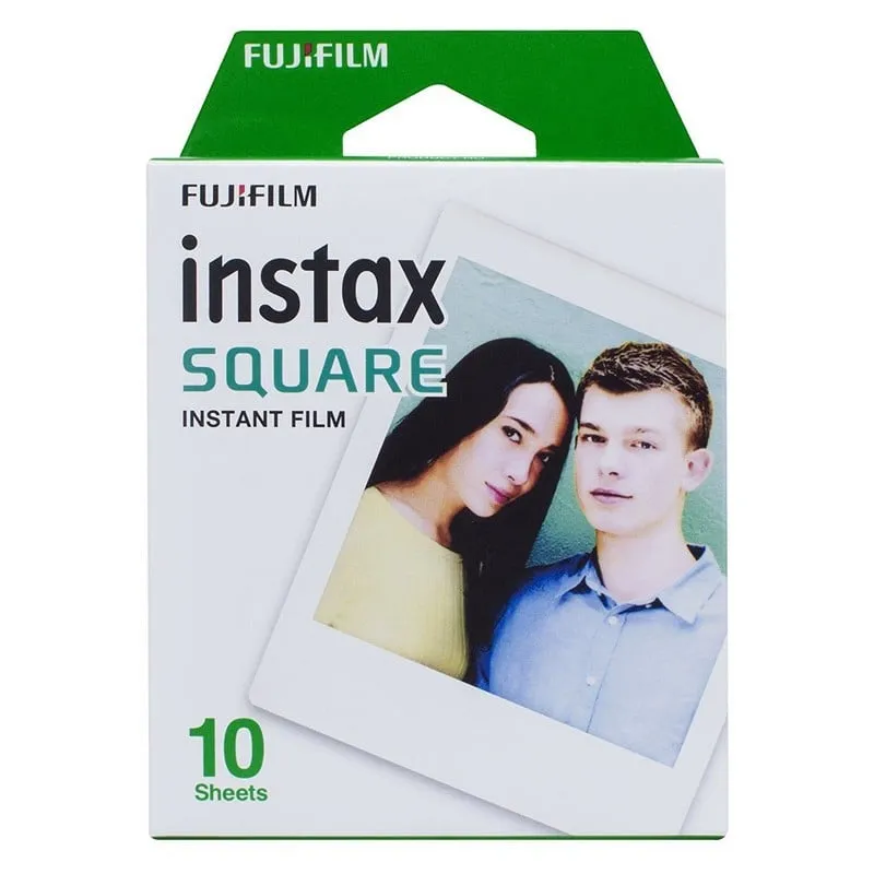 Fujifilm Instax Square Confezione da 10 pellicole istantanee bordo bianco per Instax Square SQ10